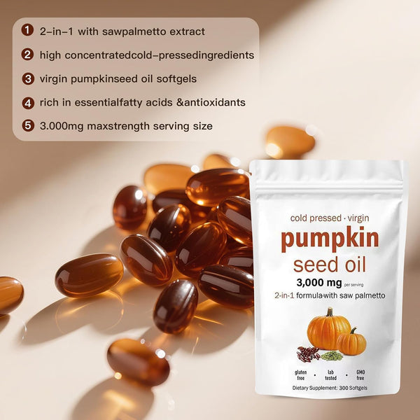 Pure Pumpkin Seed Oil Softgels
